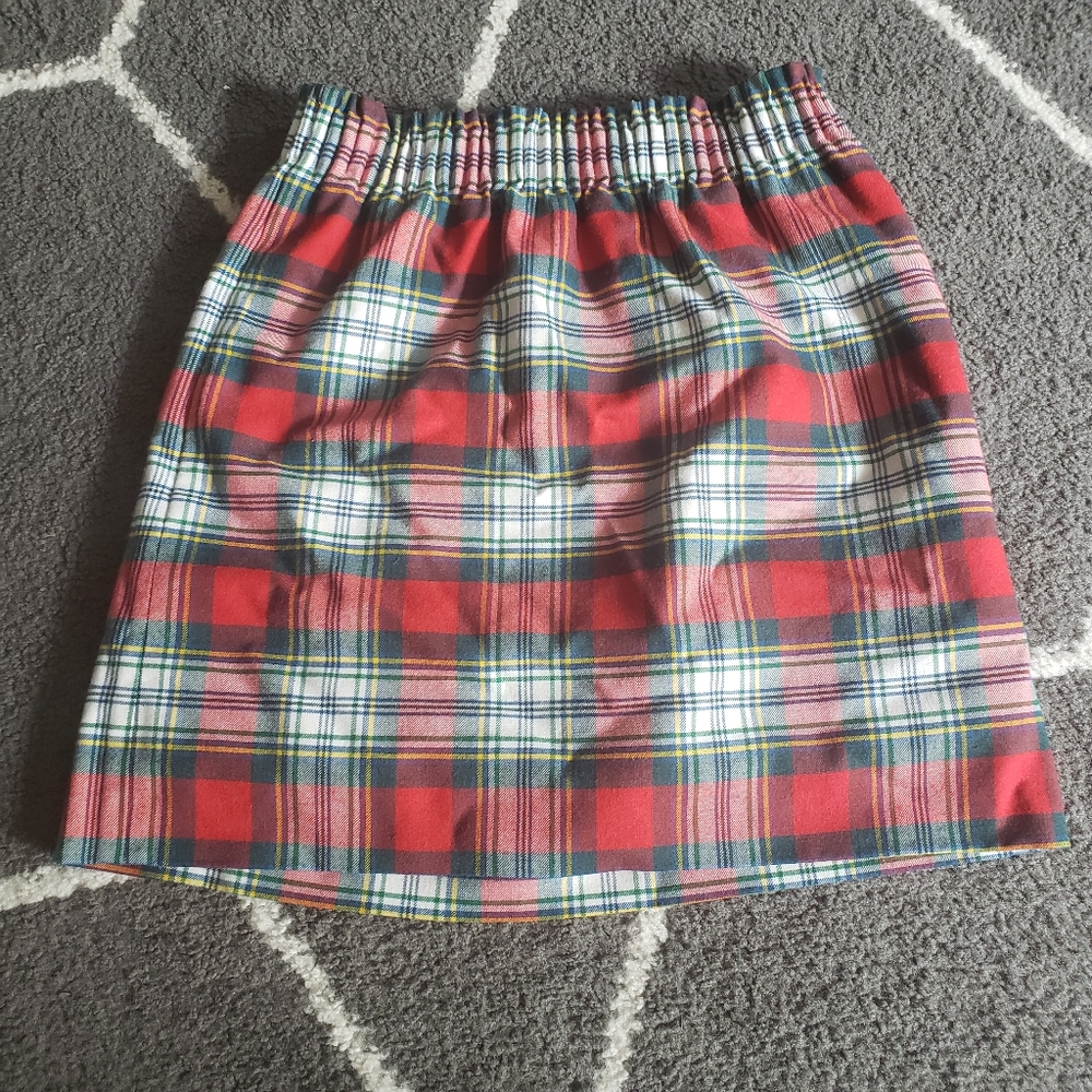 J Crew Plaid Christmas Skirt
